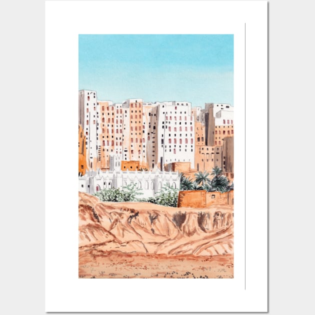 Shibam, Yemen Wall Art by NorrskenArt